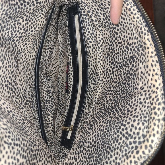 JustFab Black & Gold Studded PU Vegan Leather Clutch Fold Over Biker Punk Goth - Picture 8 of 12